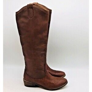 Franco Fortini Winchester Boots Women's 6.5M Brown Leather Knee High Equestrian